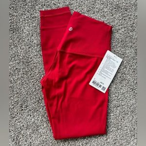 Dark Red NWT Align Leggings size 4 25” inseam